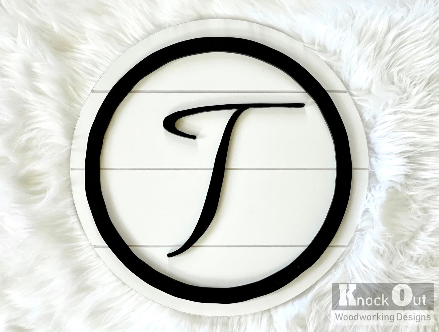 Shiplap Initial / Monogram Sign