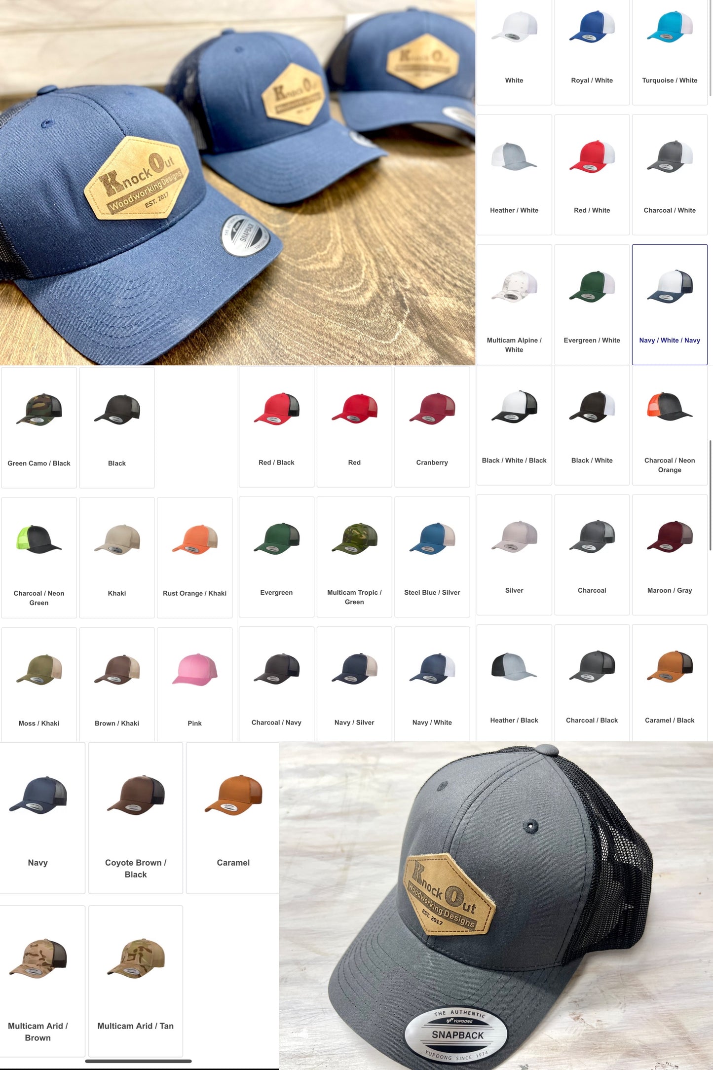 Leather Patch Hats