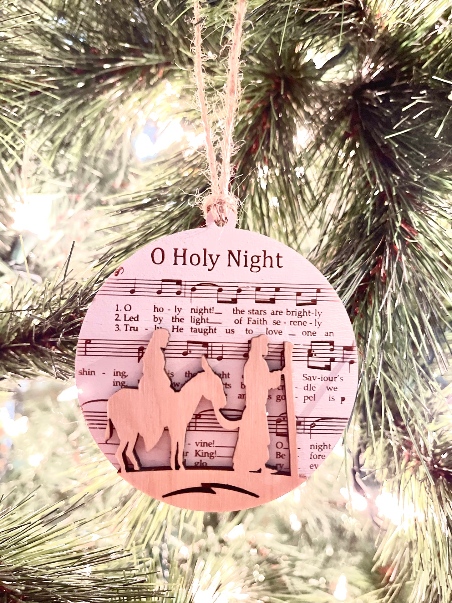 Layered Christmas Song Ornament