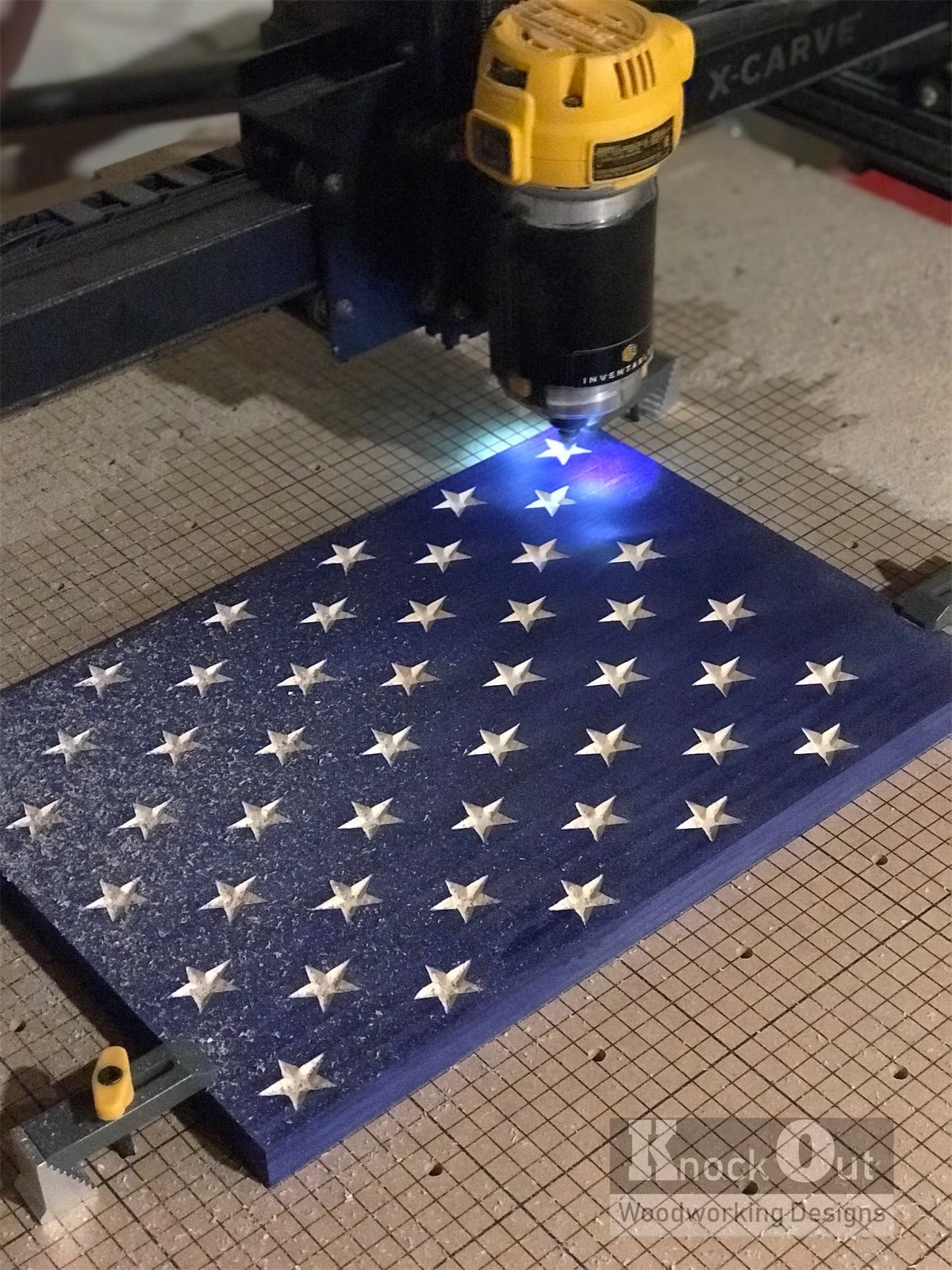 Handmade Wood American Flag