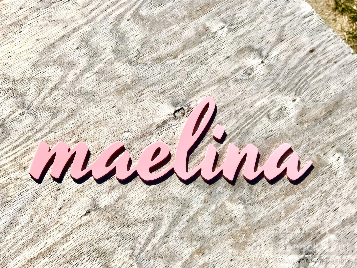 3D Floating Nursery Name Cut Out
