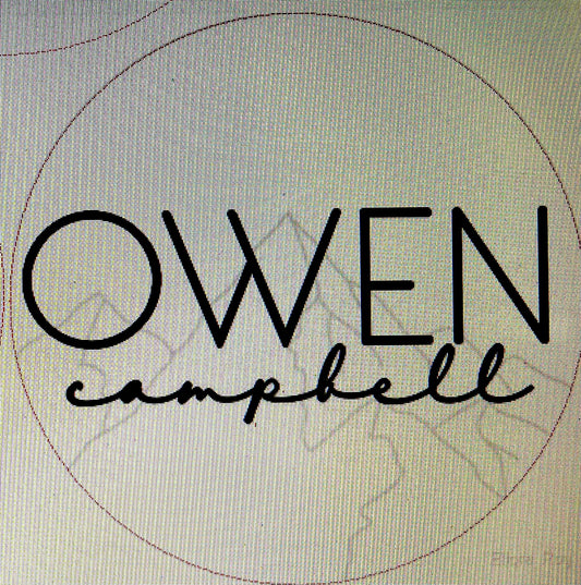 ADD-ON 3D Layered Mountain Detail Nursery Sign