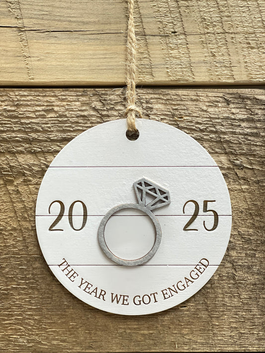 The Year We Got Engaged Ornament