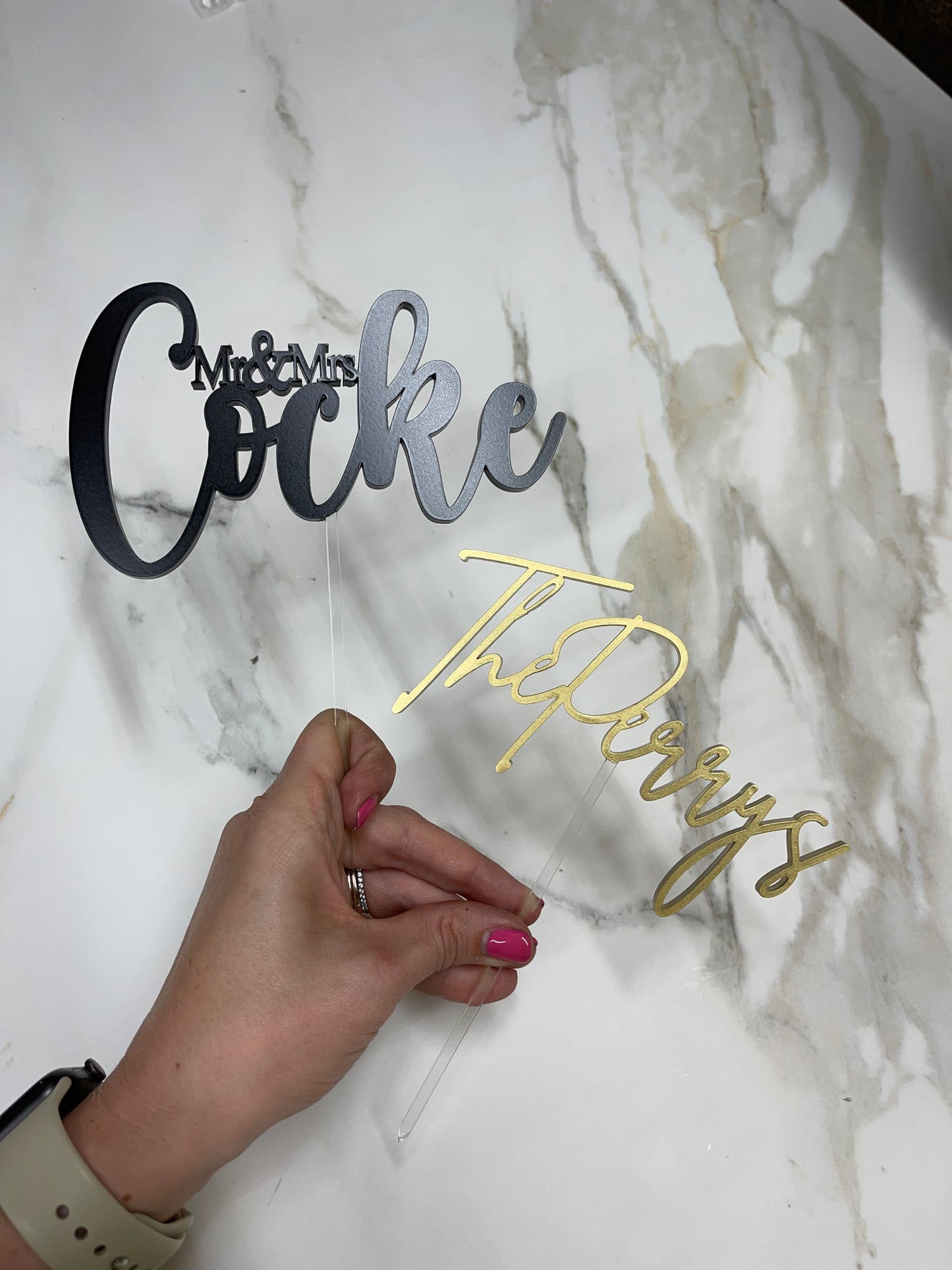 Custom Acrylic Cake Topper