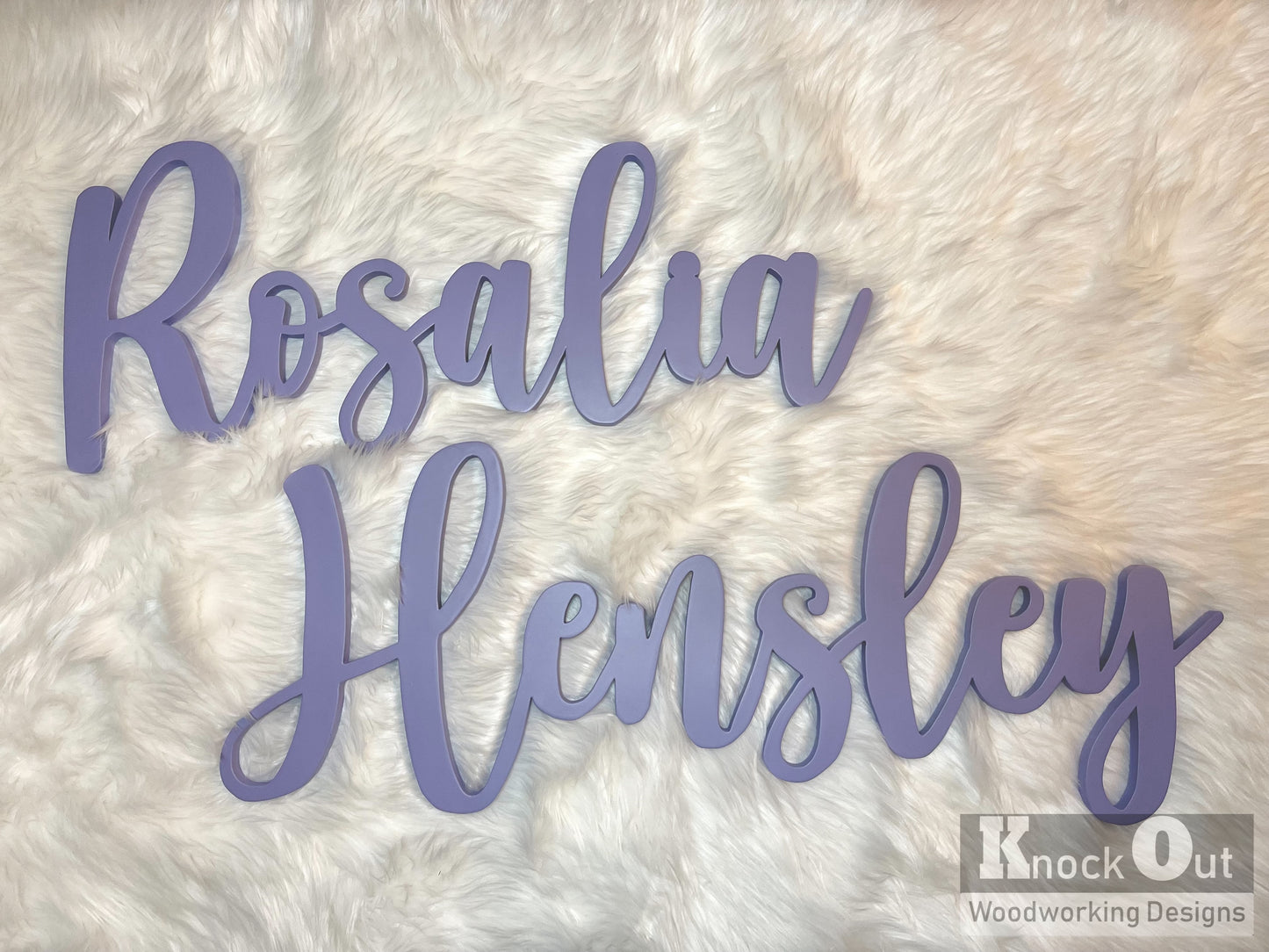 3D Floating Nursery Name Cut Out