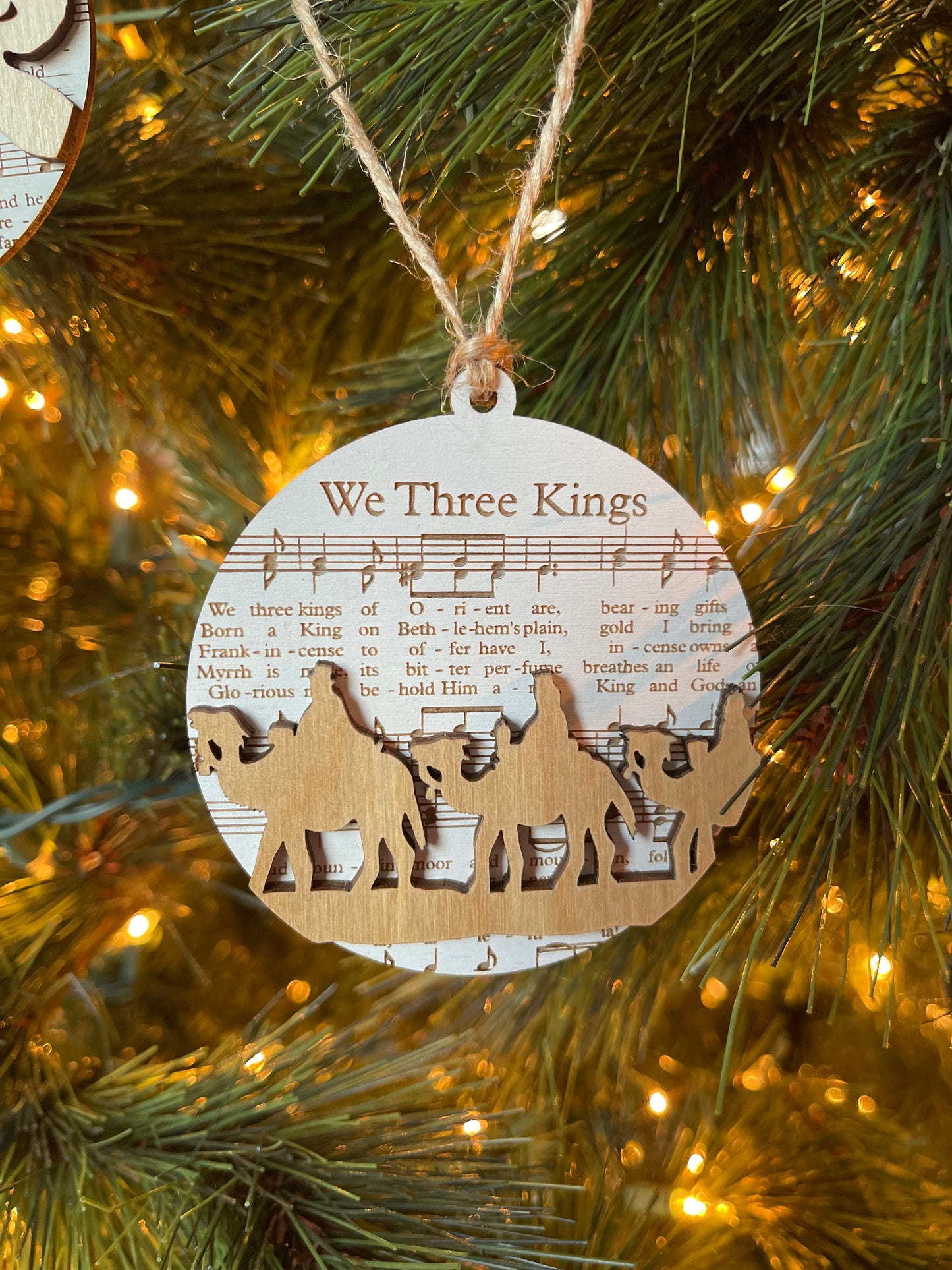 Layered Christmas Song Ornament