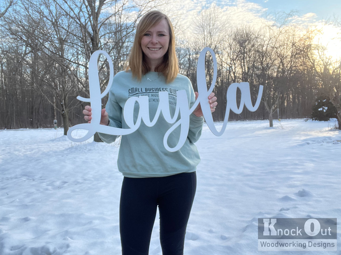 3D Floating Nursery Name Cut Out