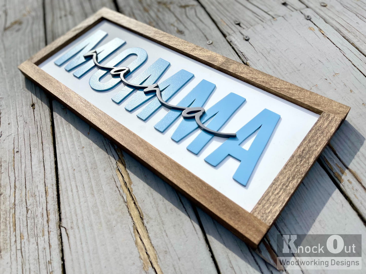 Custom Generations 3D Wood Sign - Personalized Mom & Grandma Gift - Solid Poplar & Baltic Birch