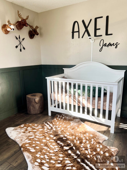 3D Floating Nursery Name Cut Out