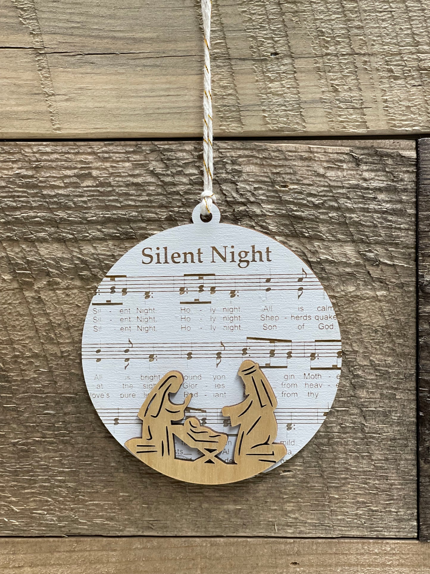 Layered Christmas Song Ornament