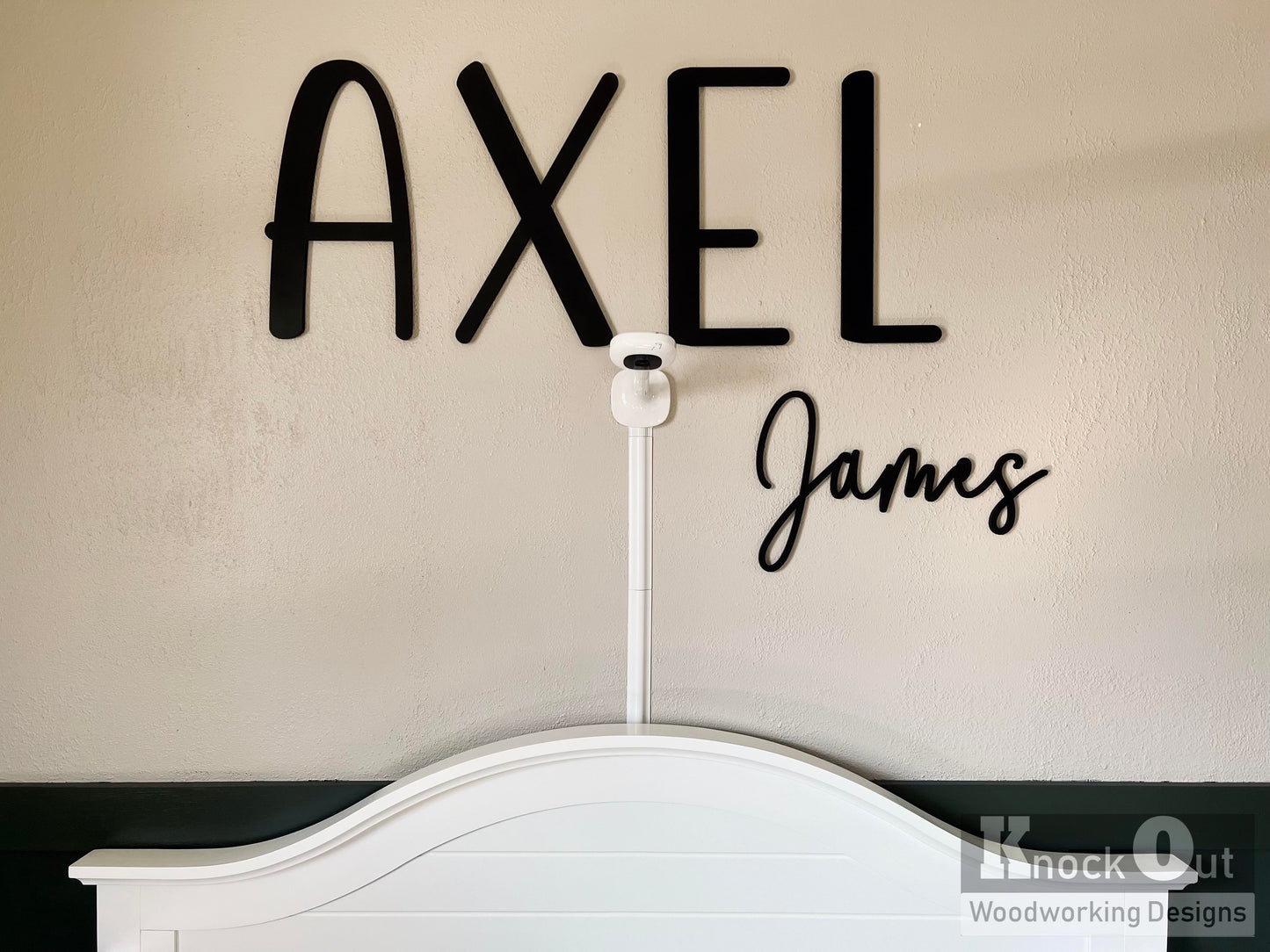 3D Floating Nursery Name Cut Out