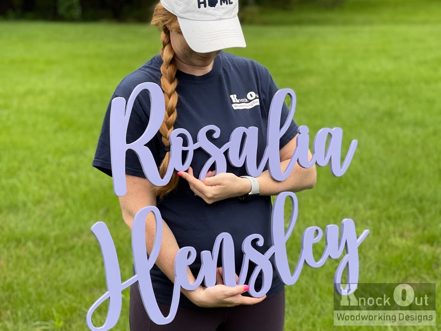 3D Floating Nursery Name Cut Out