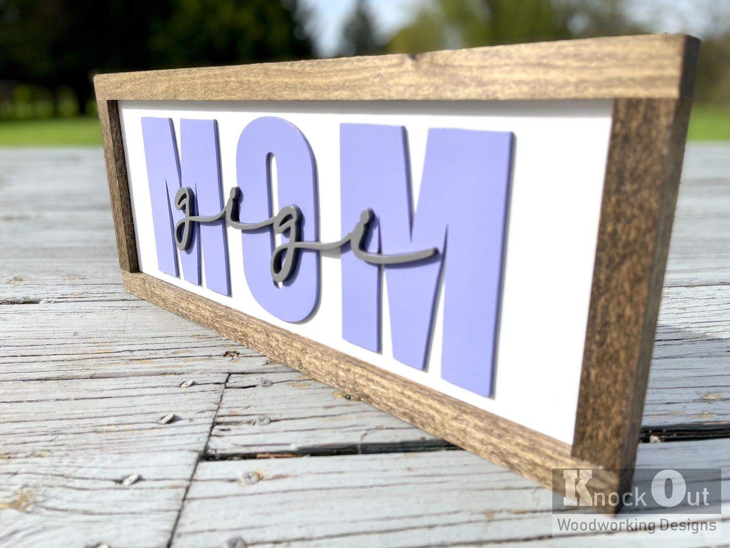 Custom Generations 3D Wood Sign - Personalized Mom & Grandma Gift - Solid Poplar & Baltic Birch