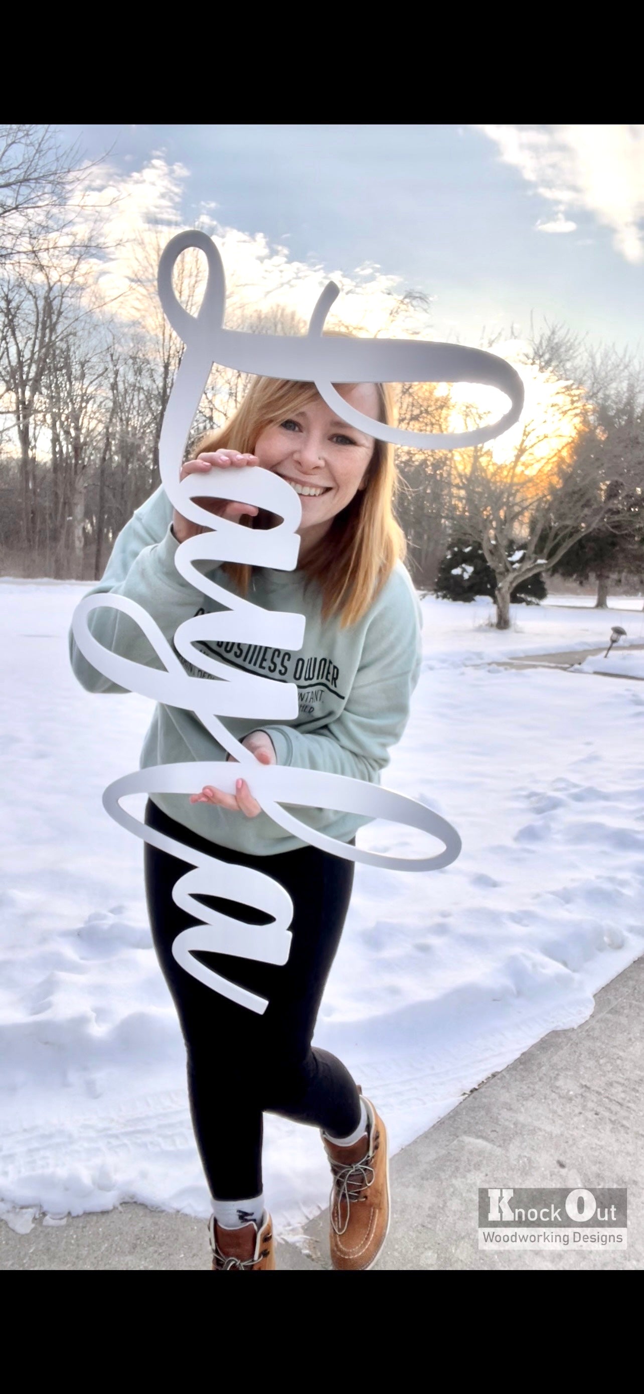 3D Floating Nursery Name Cut Out