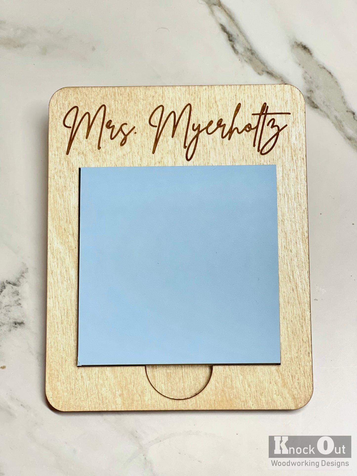 Personalized Sticky Note Holder